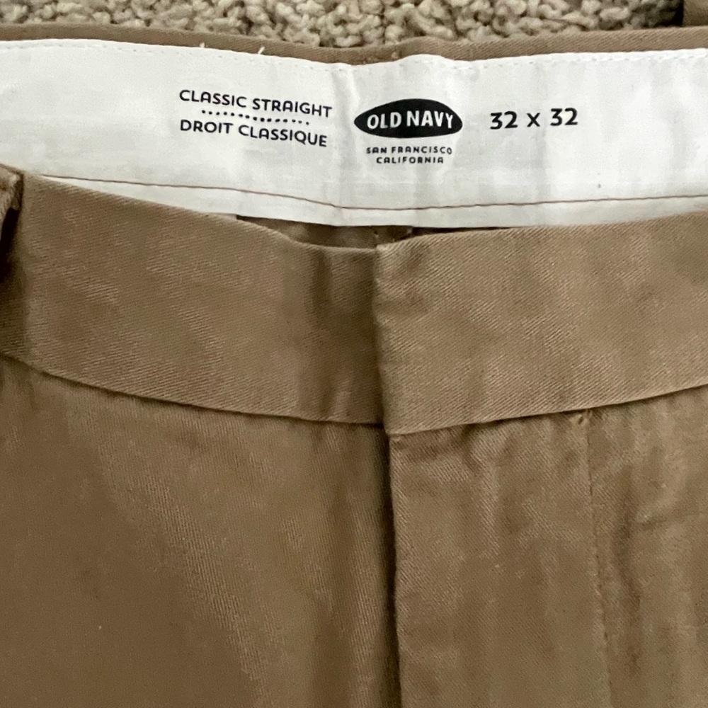 Old Navy Tan Chinos Tailored Waistband